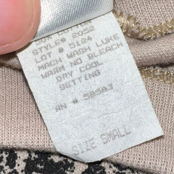 Vintage 90s Tiger Family Glitter Graphic Short Sleeve Sweatshirt Tan Small - Picture 6 of 10